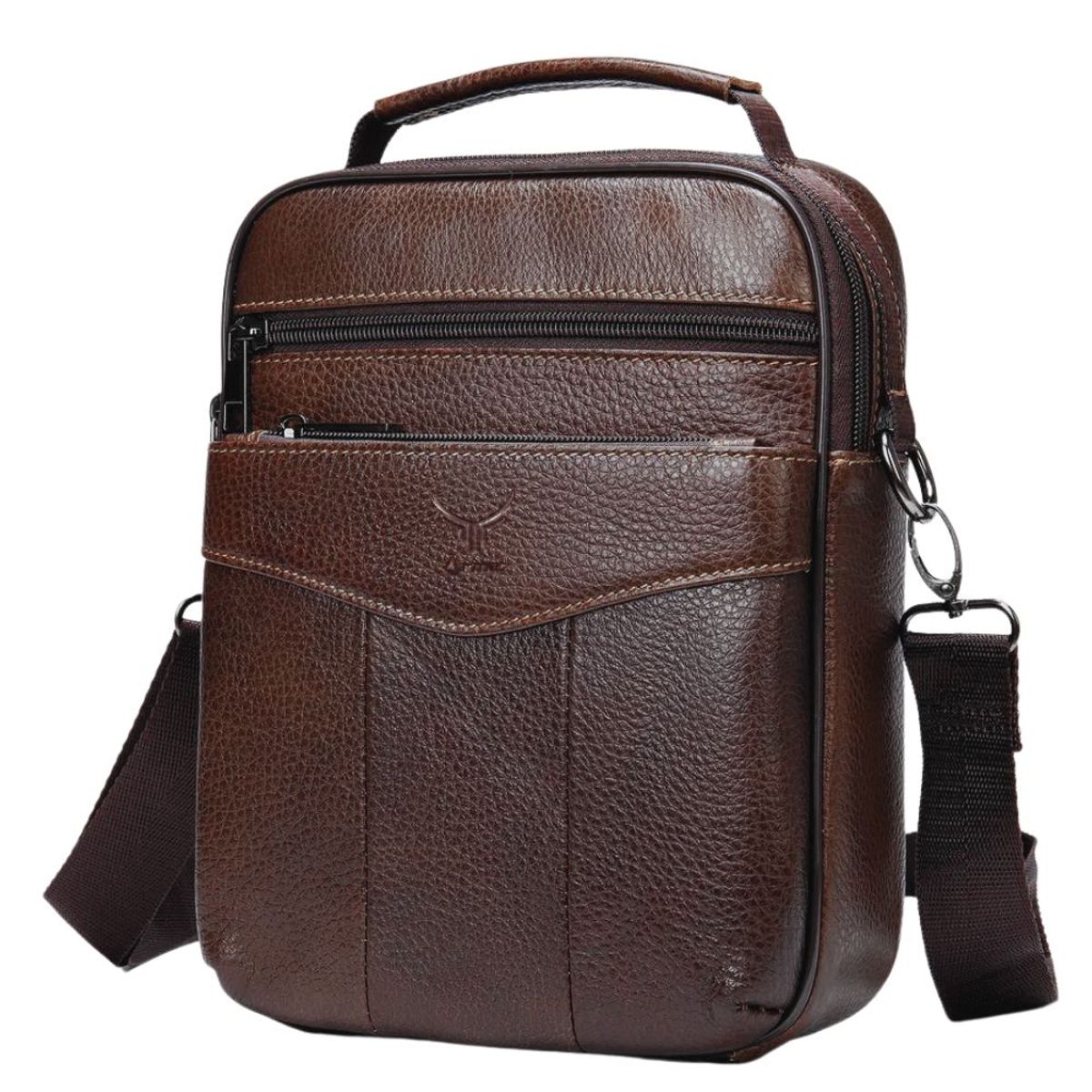ARMUZ - Morral de Cuero Vacuno Hombre 7456