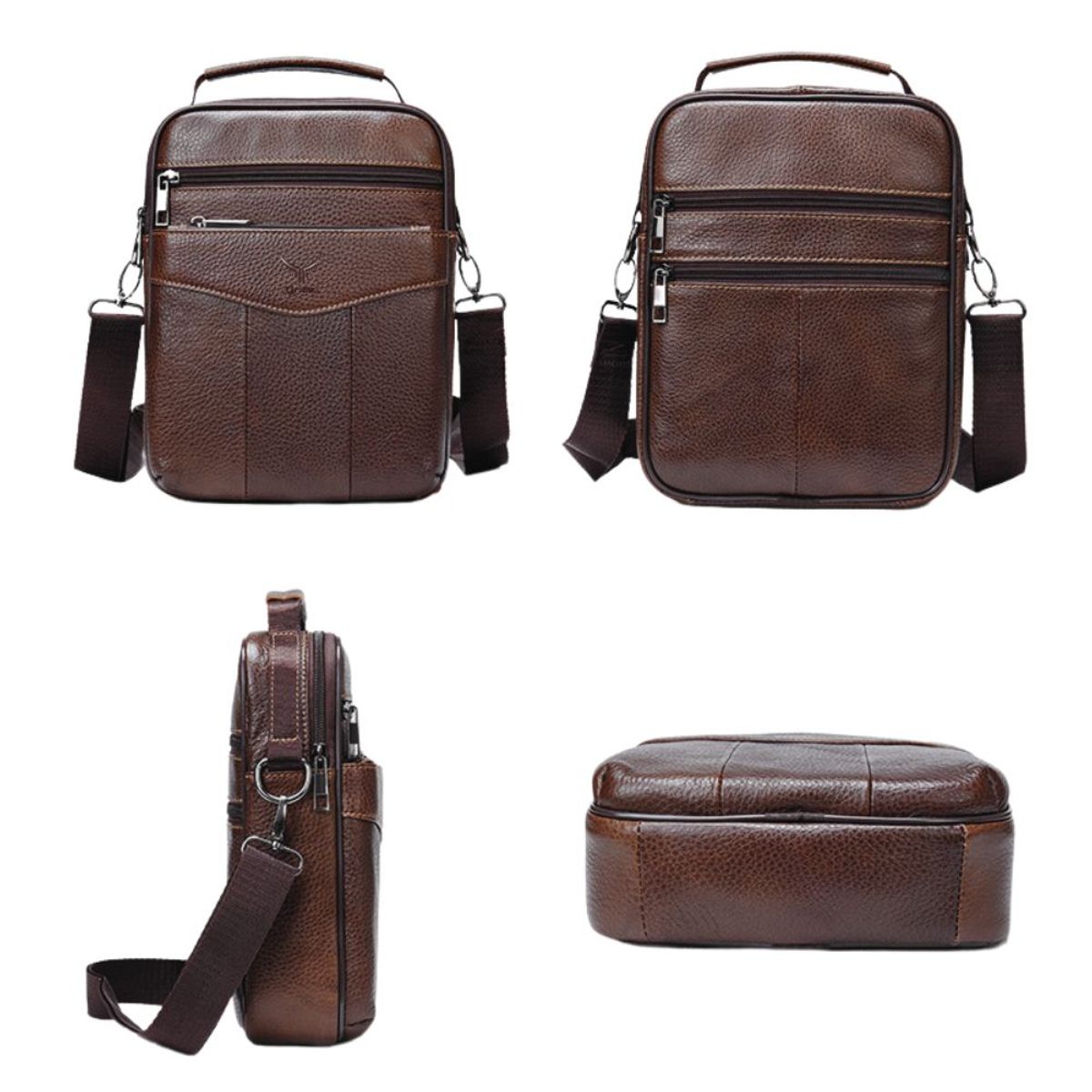 ARMUZ - Morral de Cuero Vacuno Hombre 7456