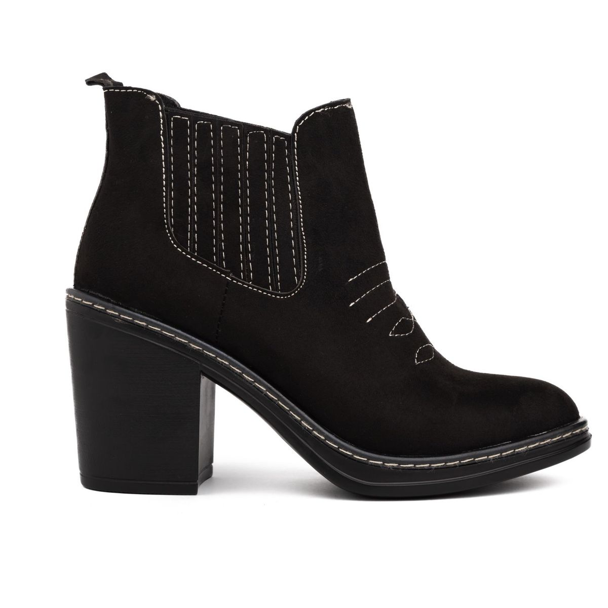 NEBULA - Botas Texana - Nebula - Negro Gamuza