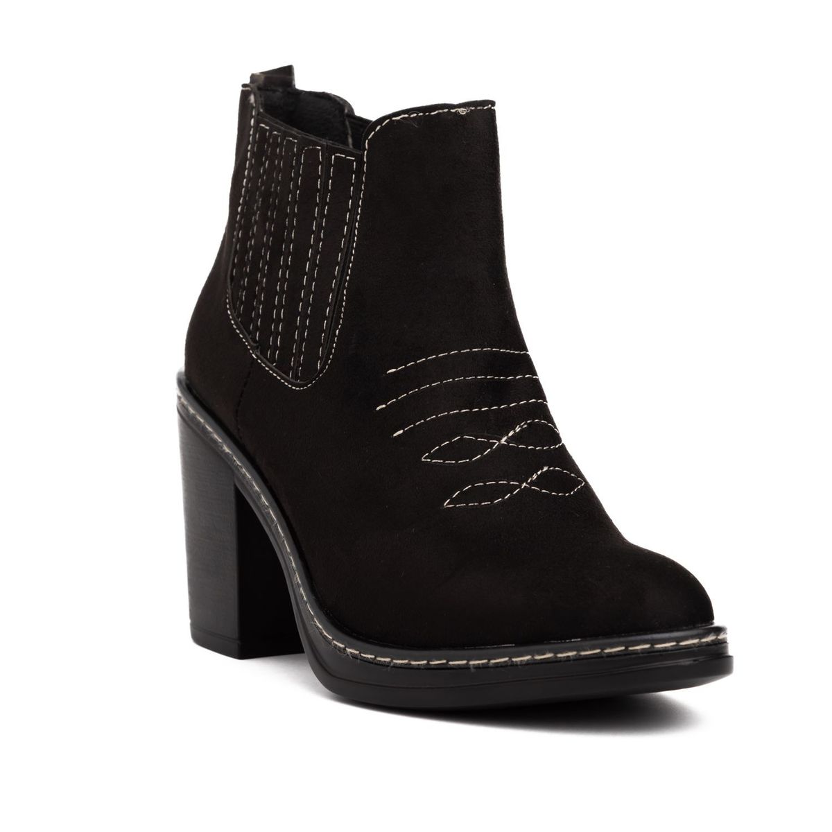 NEBULA - Botas Texana - Nebula - Negro Gamuza