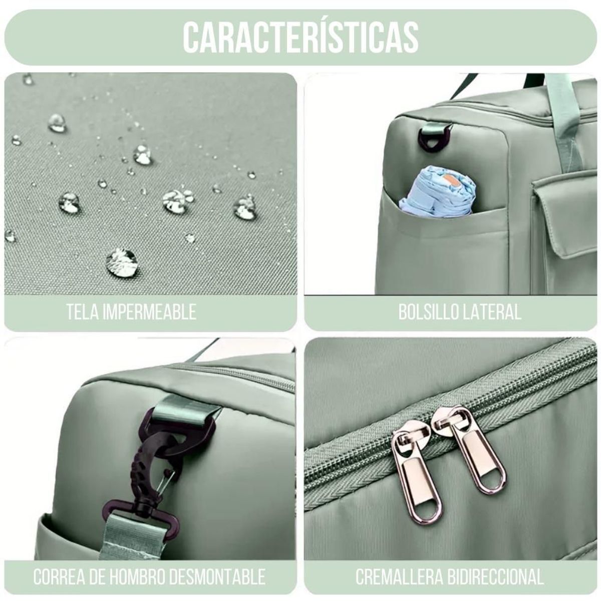 MINARI - Maletín Maleta Bolso de Viaje Deportivo Gimnasio Playa Grande VD P99