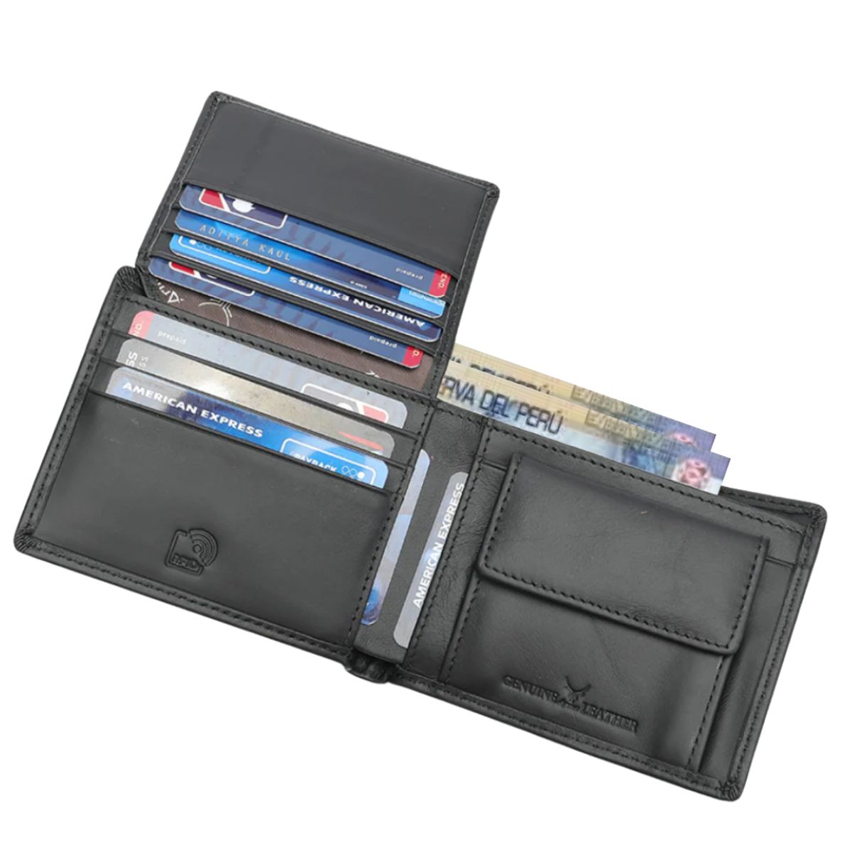 ARMUZ - Billetera de Cuero Vacuno 7328 con RFID Hombre