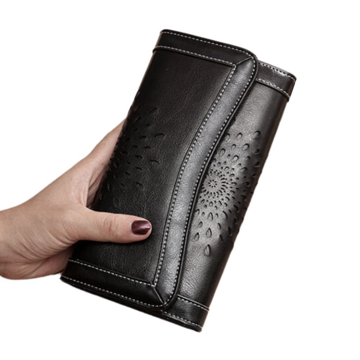 ARMUZ - Billetera de Cuero Vacuno con RFID Mujer