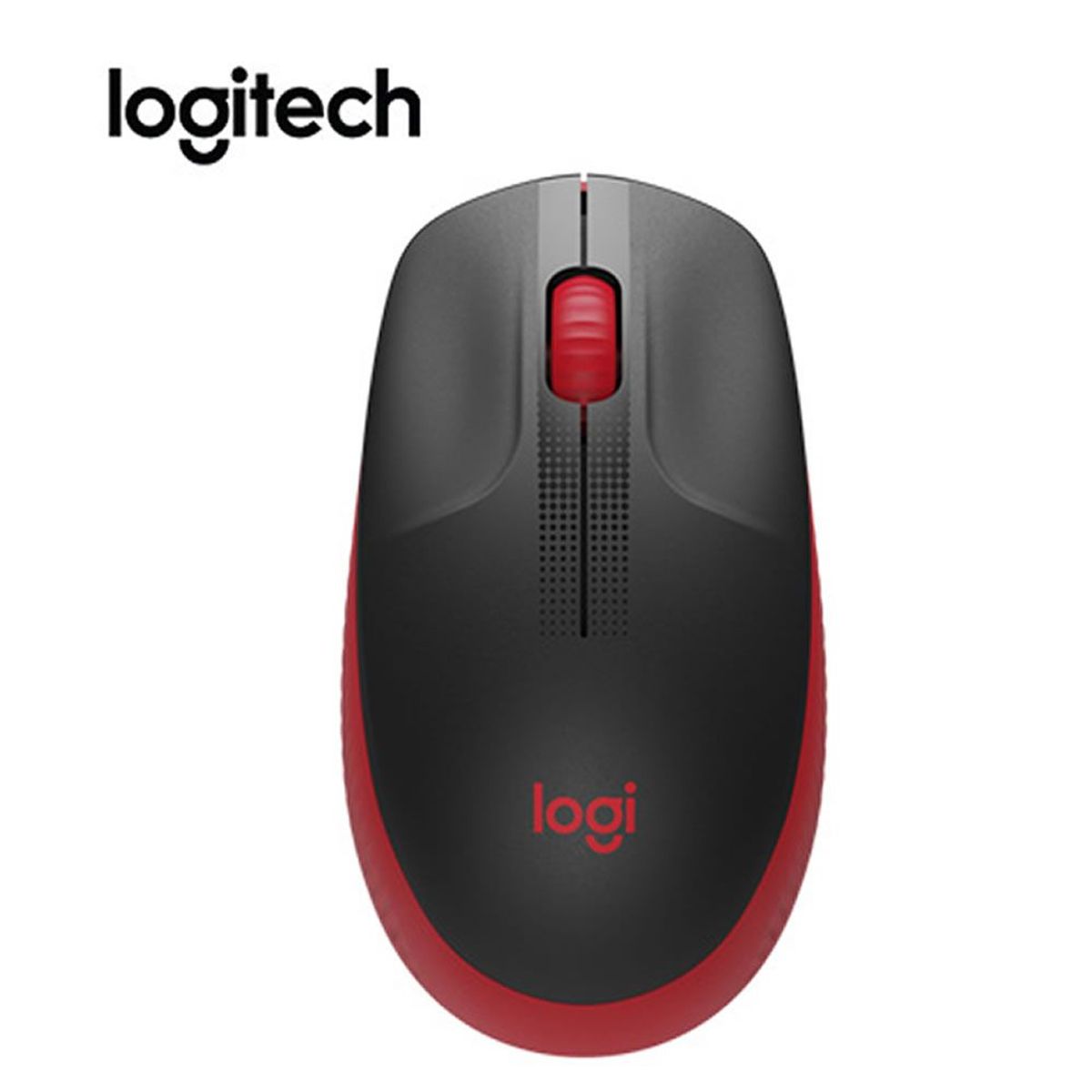 LOGITECH - Mouse Inalámbrico Logitech M190 Full Size Red