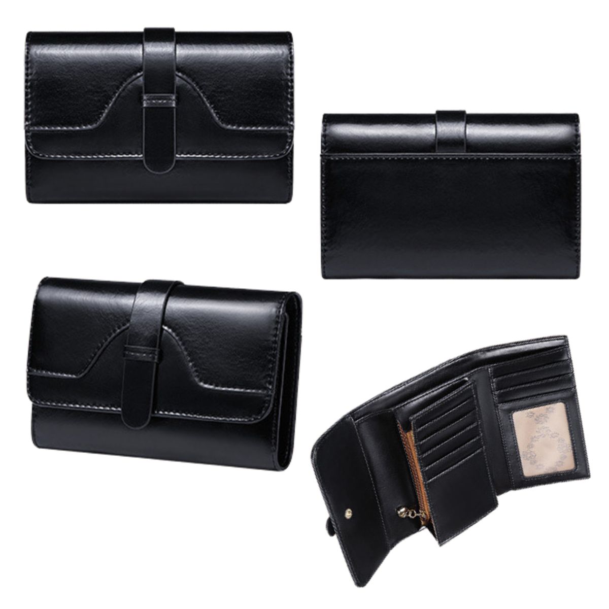 ARMUZ - Billetera de Cuero Vacuno con RFID WALX03 Mujer