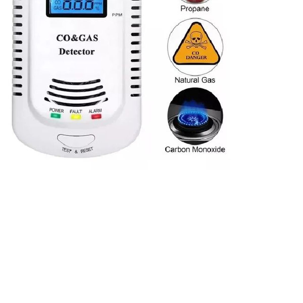 GENERICO - MEDIDOR DE MONOXIDO DE CARBONO GASES COMBUSTIBLES