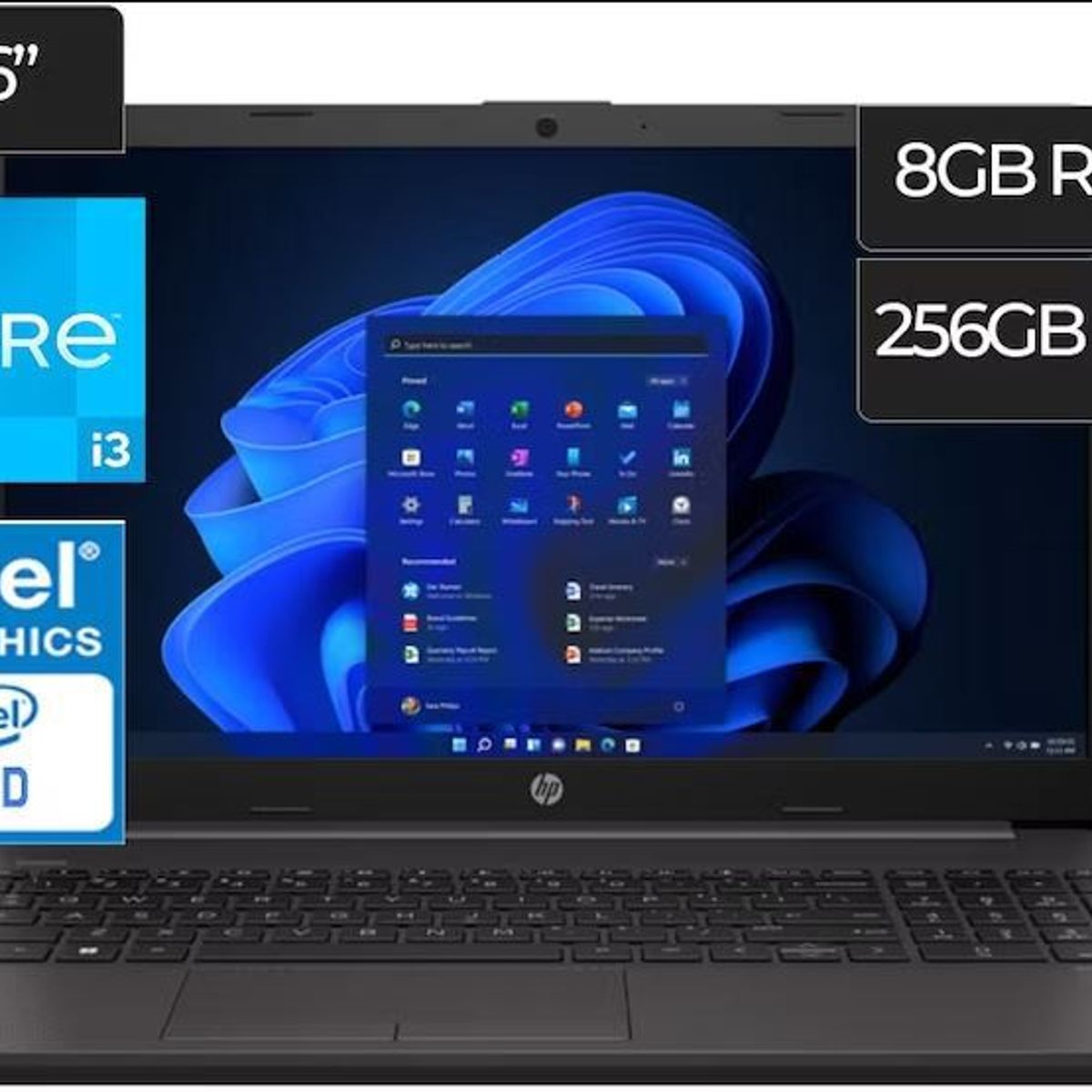 HP - HP Laptop 250 G9 Intel Core I3 8GB 256GB Windows 11 Teclado en Español