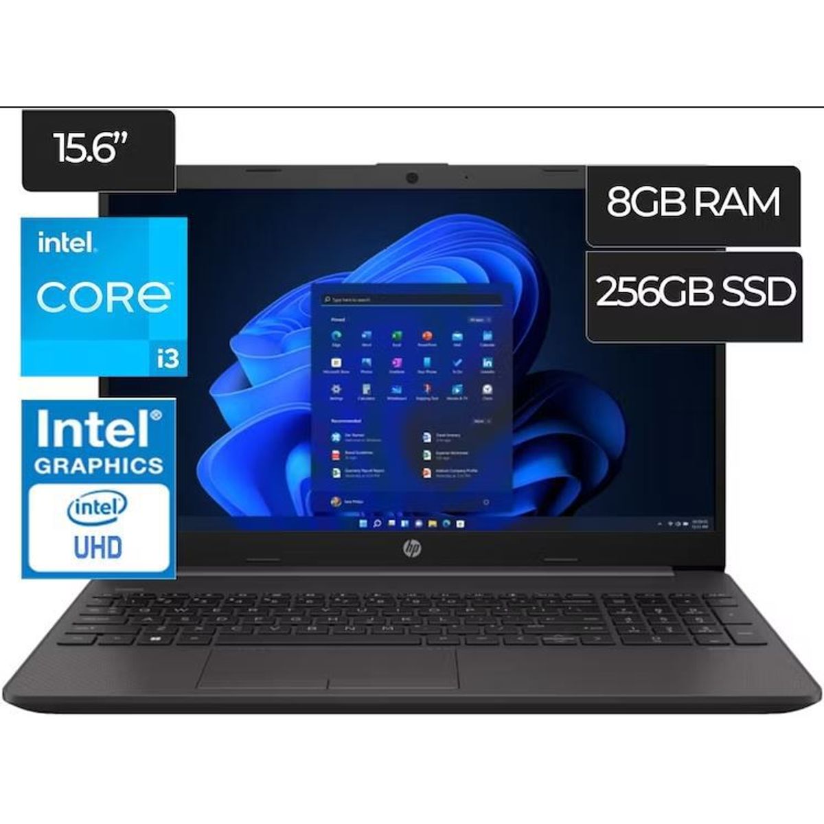 HP - HP Laptop 250 G9 Intel Core I3 8GB 256GB Windows 11 Teclado en Español