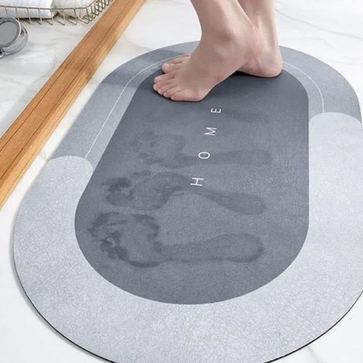 GENERICO - Alfombra de baño tapete absorbente para ducha anti deslizante