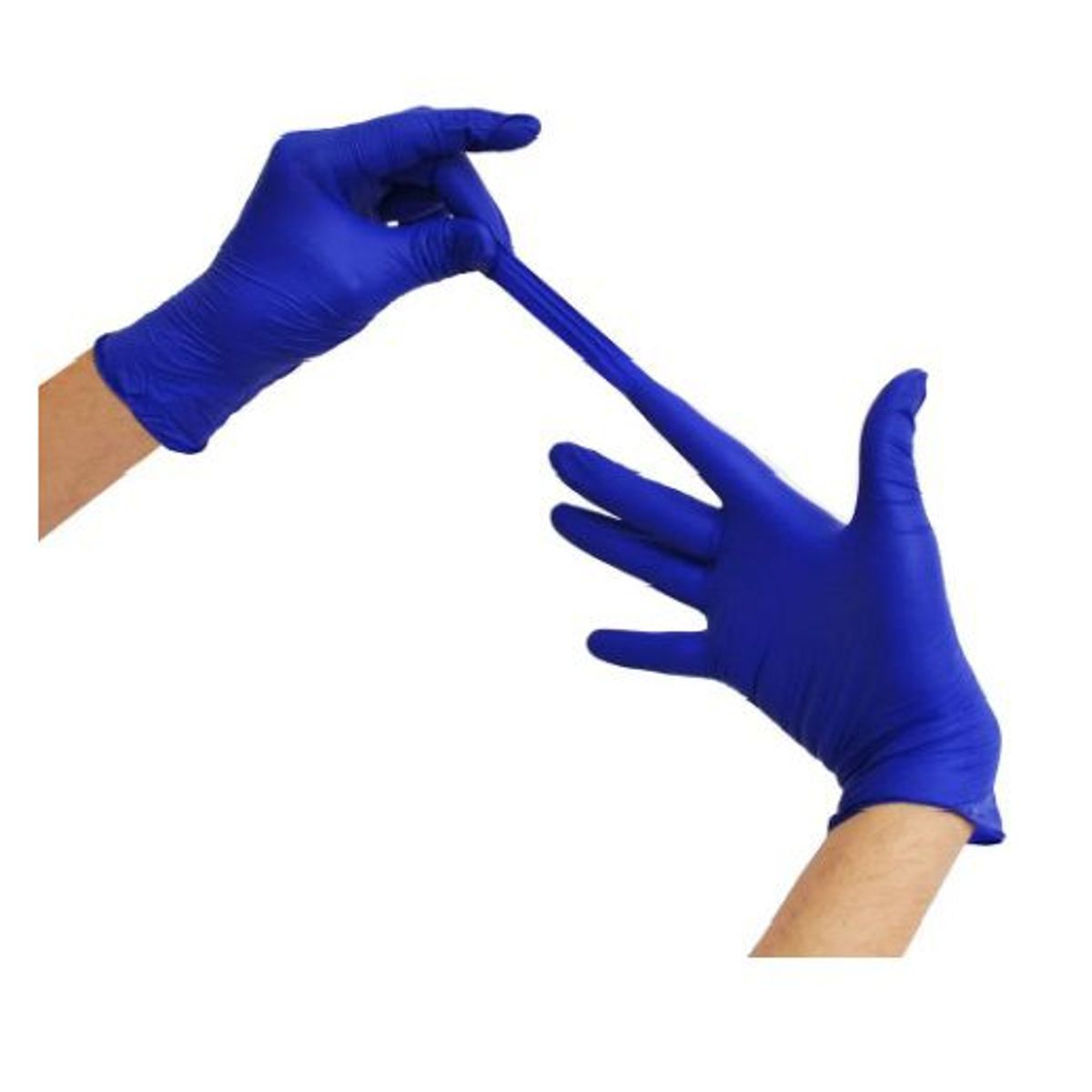 GENERICO - GUANTES DE NITRILO AZUL TALLA "L" CAJA X 100 UNIDADES