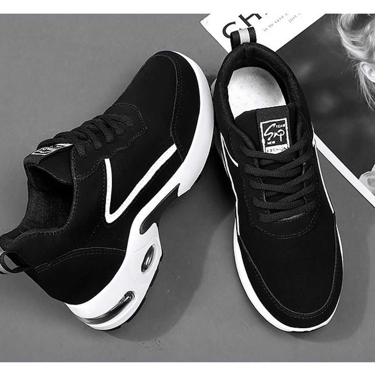 BLWOENS - Zapatillas Casuales antideslizante Mujer Zapatos -Blanco