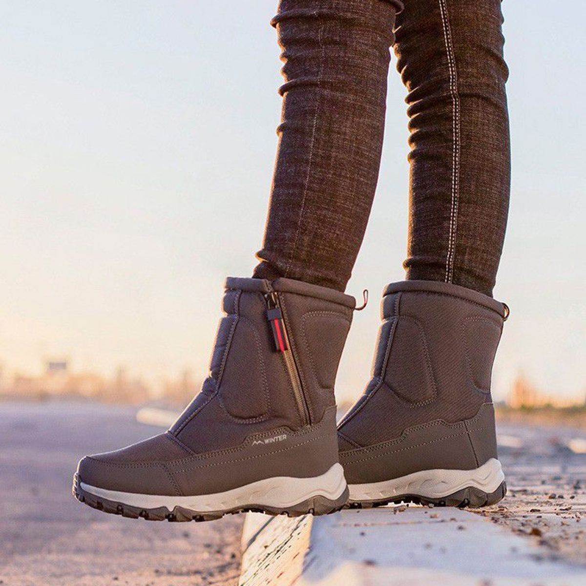 BLWOENS - Botas de nieve para Mujeres antideslizantes y cálidas con de algodón