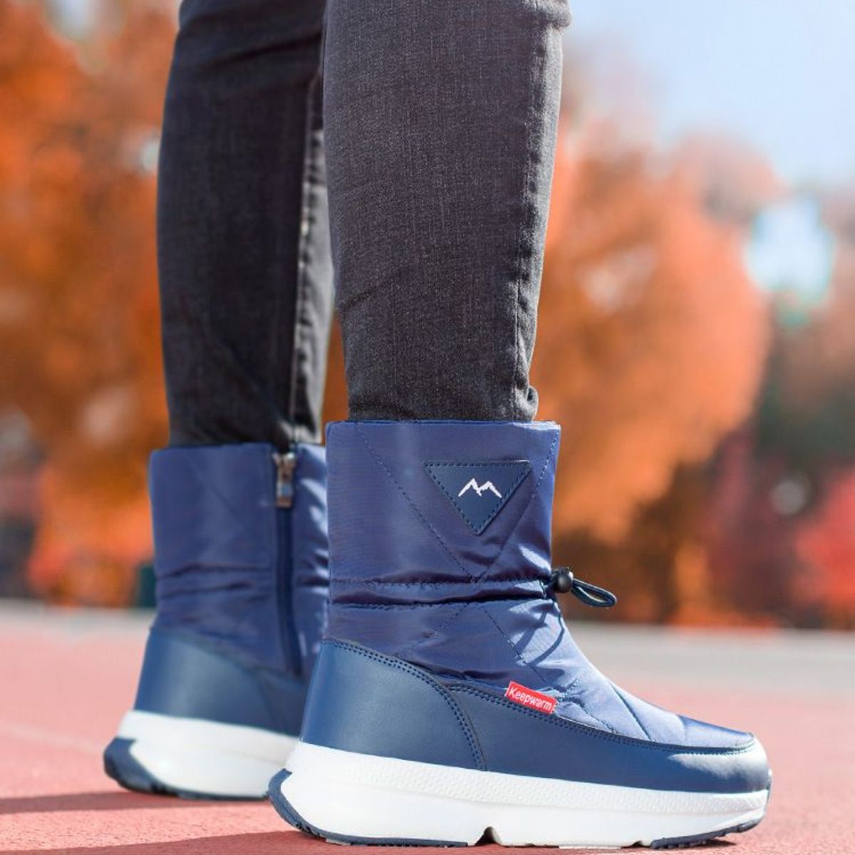 BLWOENS - Botas de nieve para Mujeres antideslizantes y cálidas con de algodón