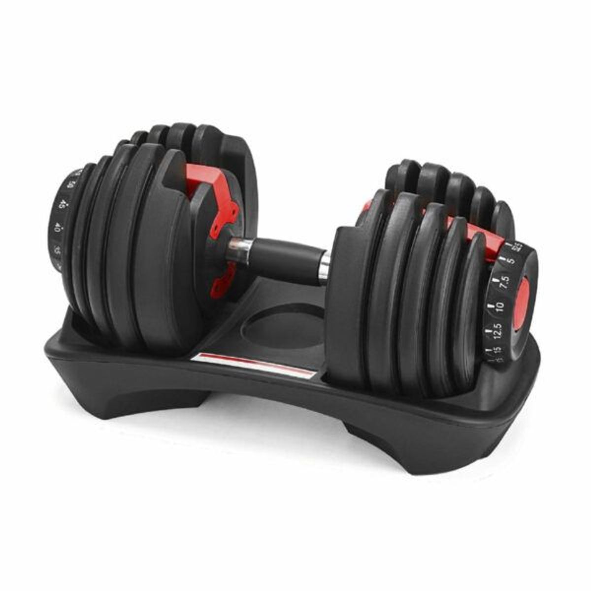 NO LOGO - Mancuernas Ajustables De 24kg Con Soporte De Base