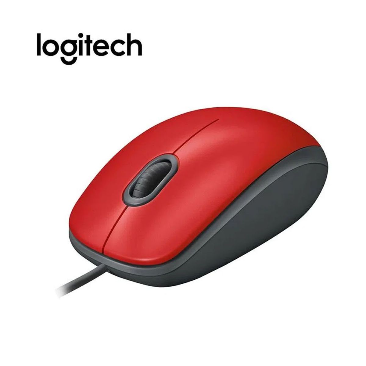 LOGITECH - Mouse Logitech M110 Silent USB Rojo