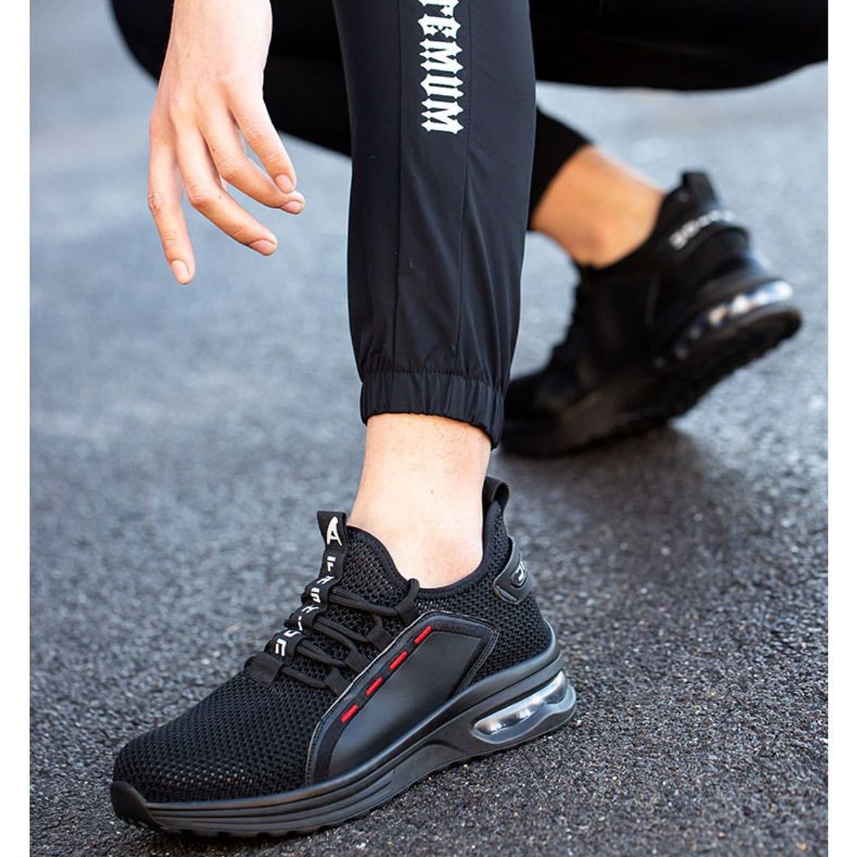 BLWOENS - Zapatos de Seguridad ligeros para hombres cómodos trabajo - Negro