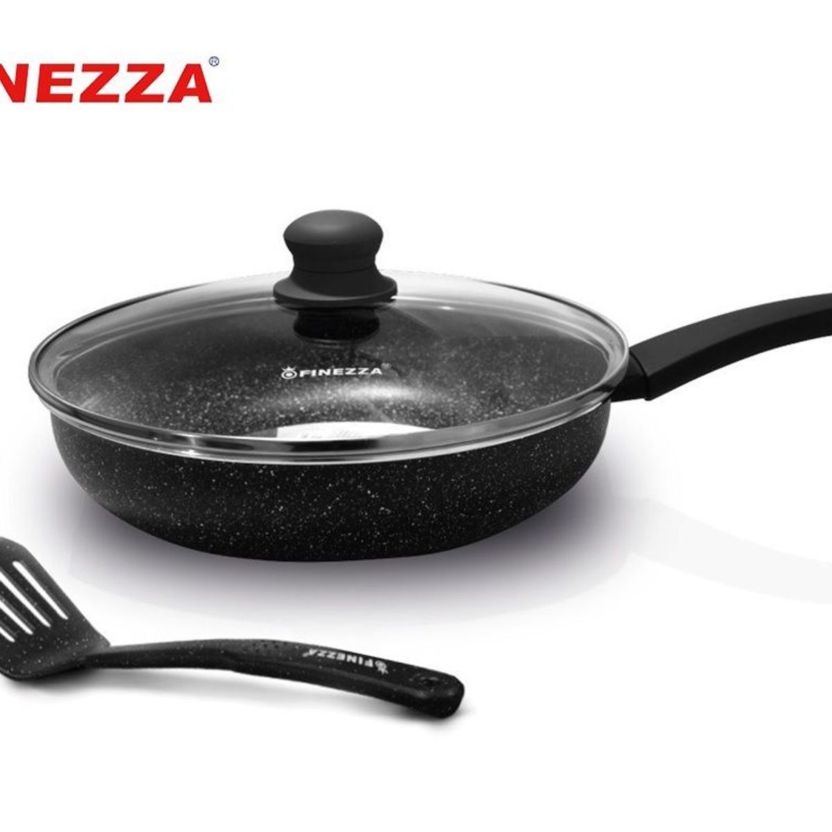 FINEZZA - Sarten con Tapa 24 cm p/inducción Granito