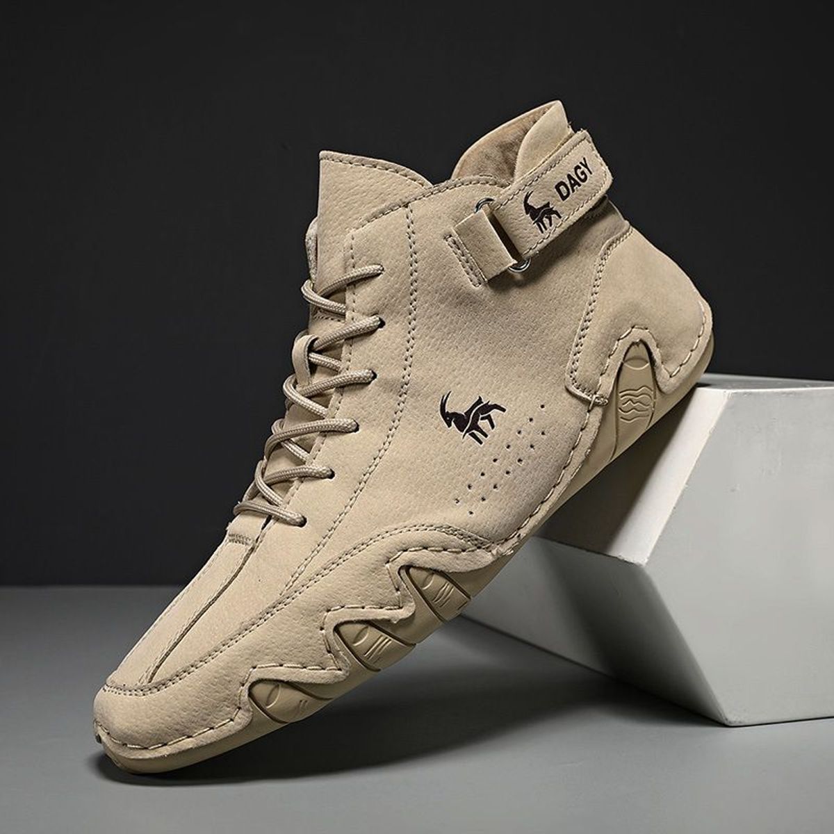 BLWOENS - Zapatos antideslizantes casuales para hombres - Khaki