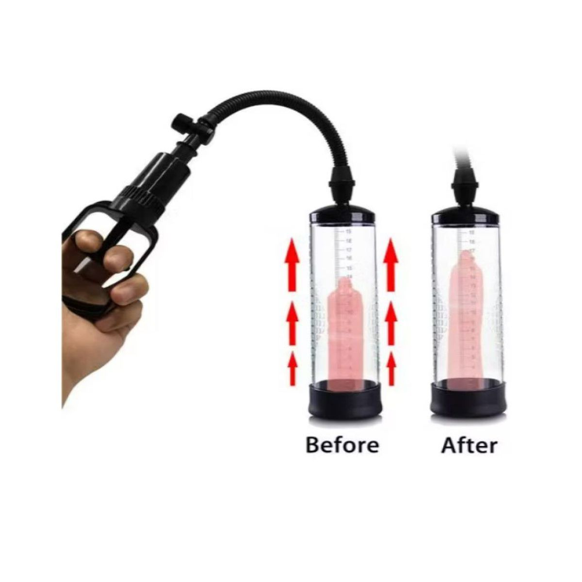 GENERICO - BOMBA AL VACÍO PARA AGRANDAR ALARGAMIENTO DE PENE EXTENSOR