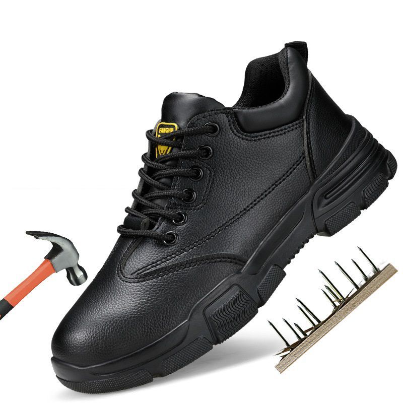 BLWOENS - Zapatos de Seguridad ligeros para hombres cómodos trabajo - Negro