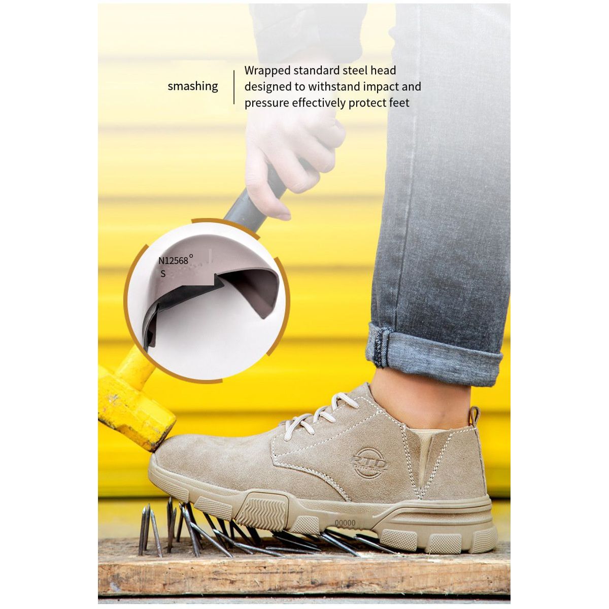 BLWOENS - Zapatos de trabajo hombre seguridad y antipinchazos.