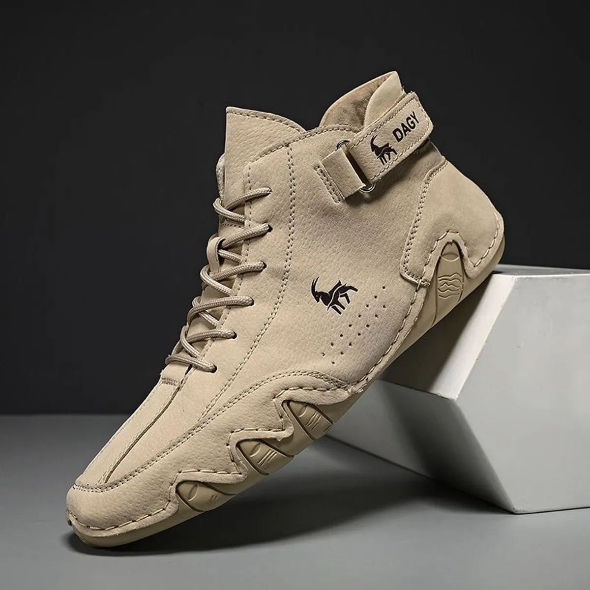 BLWOENS - Zapatos antideslizantes casuales para hombres - Khaki