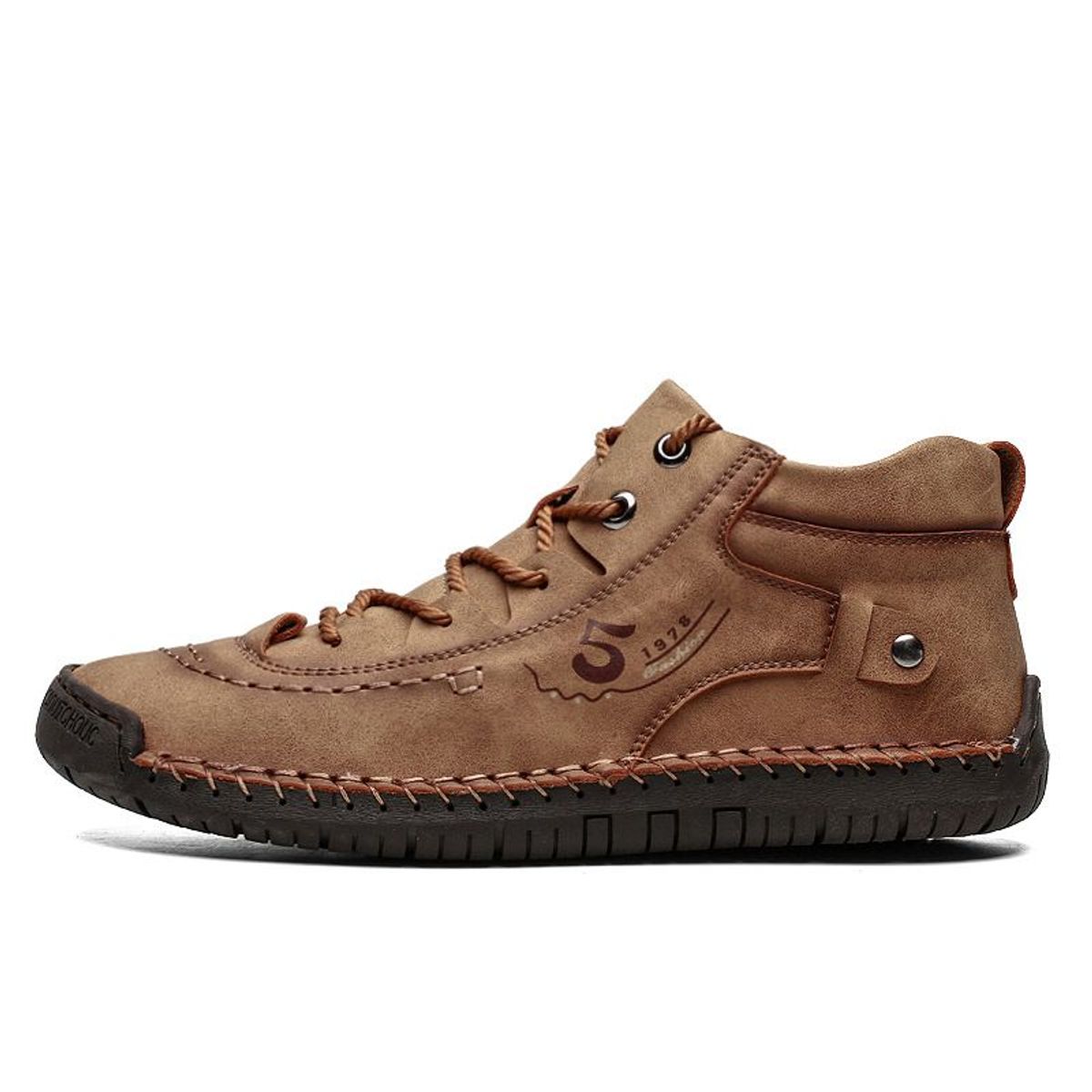 BLWOENS - Zapatos antideslizantes casuales para hombres - Khaki