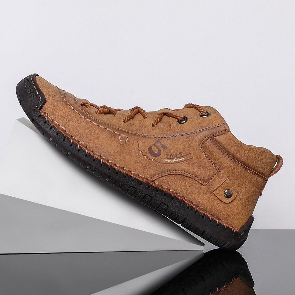 BLWOENS - Zapatos antideslizantes casuales para hombres - Khaki