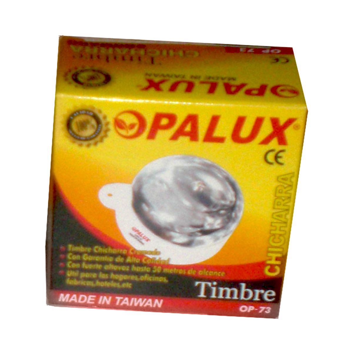 OPALUX - Timbre chicharra de metal 3 pulgadas - OPALUX