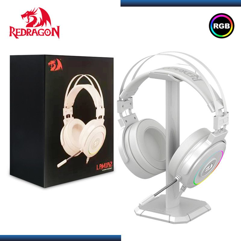 REDRAGON - AUDIFONOS REDRAGON LAMIA H320 USB 7.1 RGB BLANCO