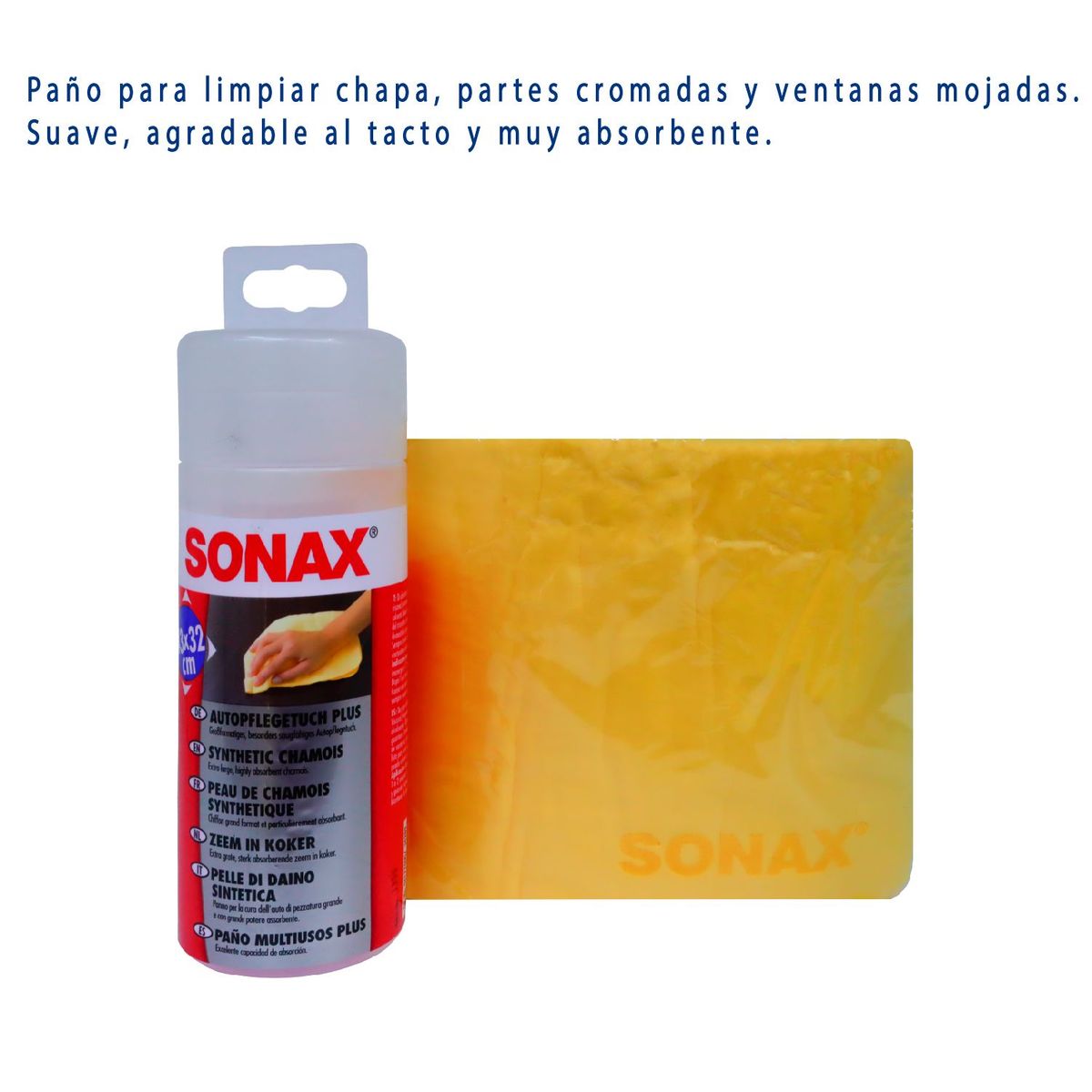 SONAX - PAÑO BAYETA MULTIUSOS PLUS SONAX GAMUZA DE SECADO MEDIANO