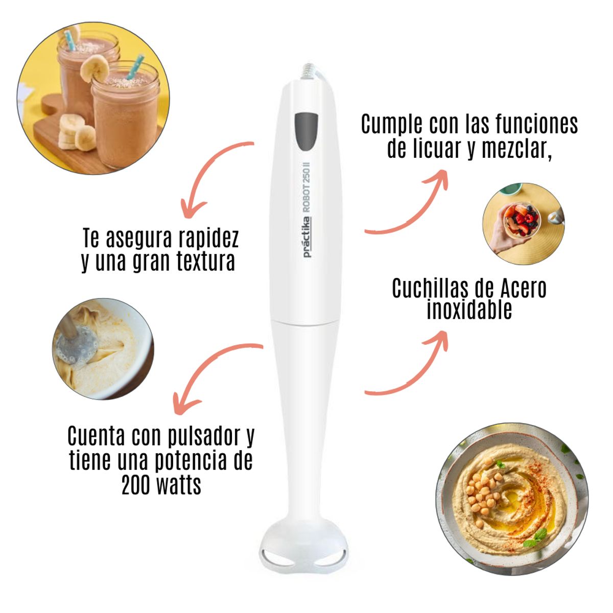 PRACTIKA - Batidora Inmersión Practika ROBOT 250