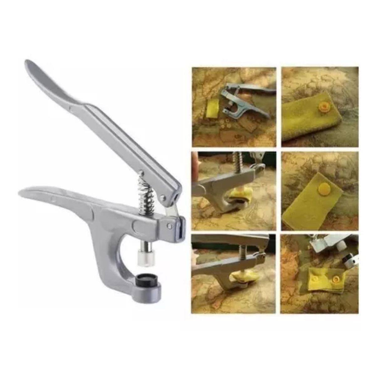 GENERICO - Alicate Manual Para Broches Snaps T3 T5 T8 Presión Mercería