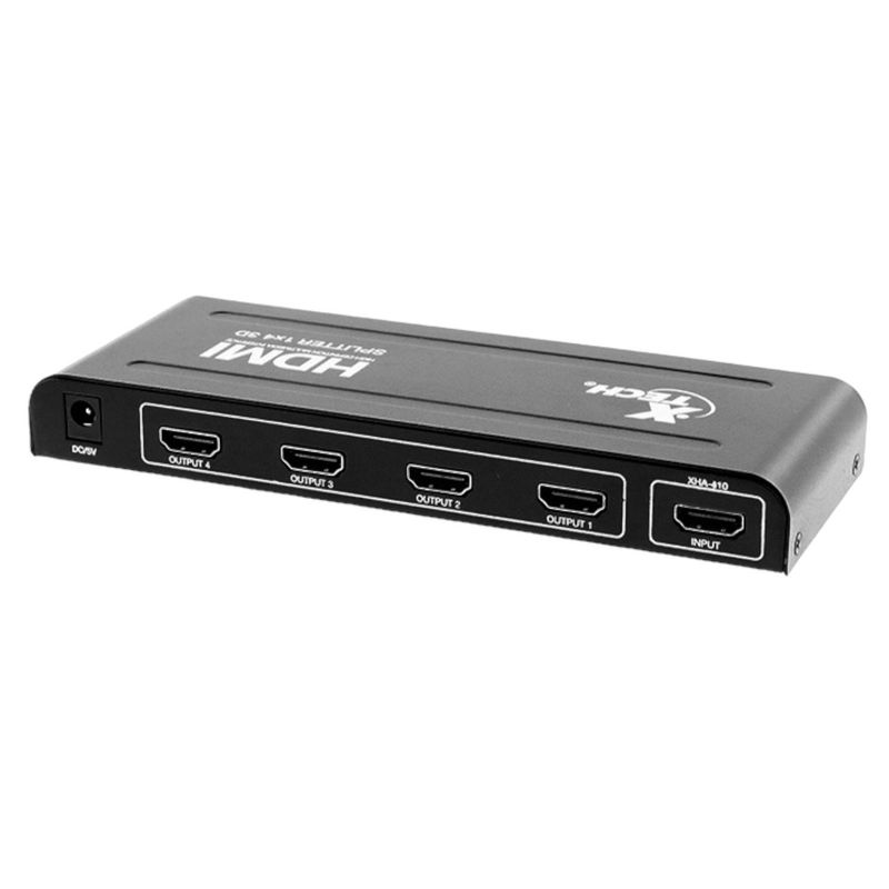 XTECH - Multiplicador HDMI de 4 salidas con alimentación propia XTECH XHA-410
