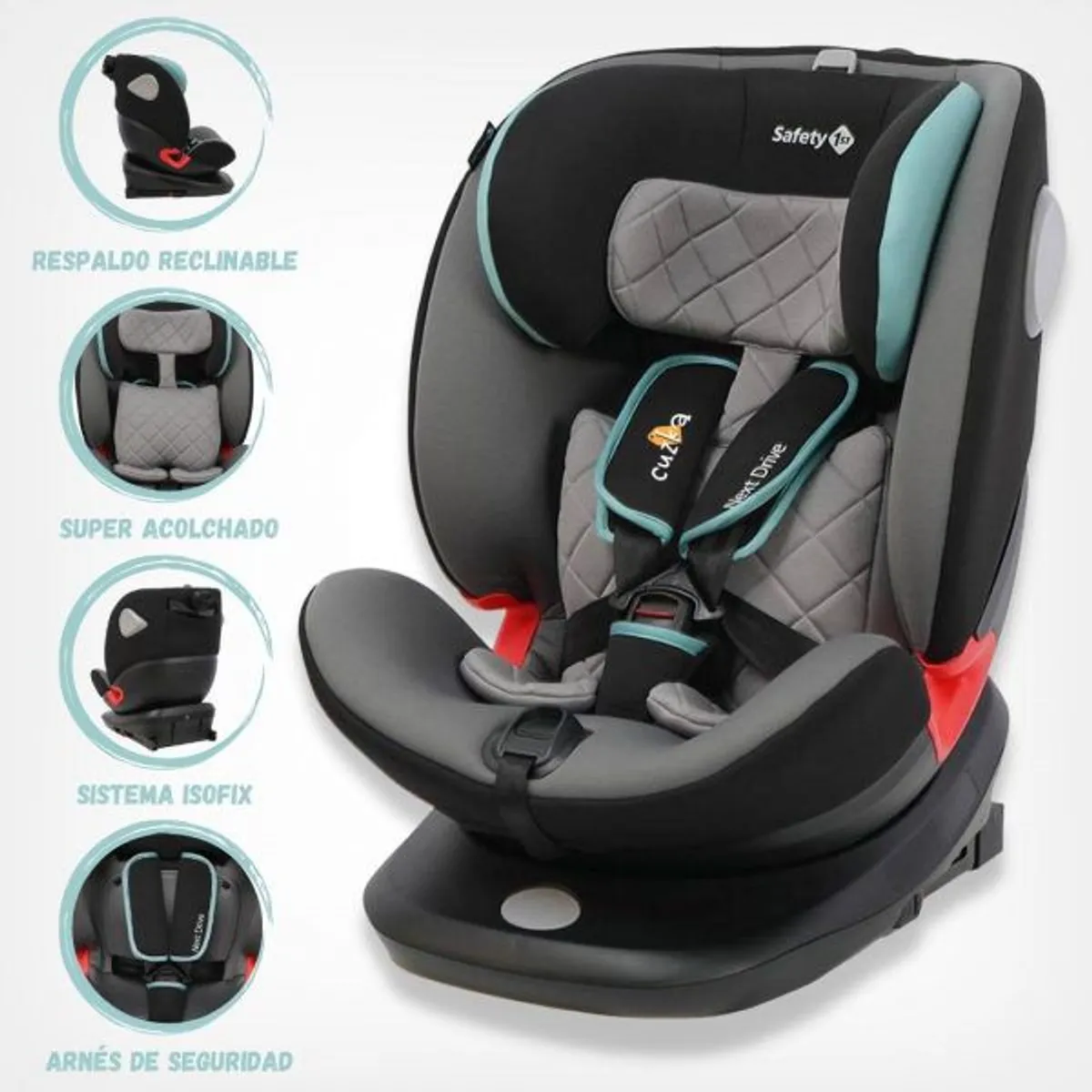 SAFETY 1ST - Silla de Auto Convertible para Bebés »NEXT DRIVE» Turquoise