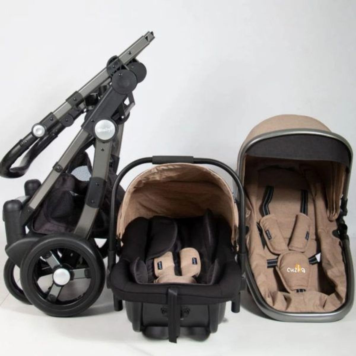EBABY - Coche Para Bebe Travel System «TAINY DELUXE» Beige
