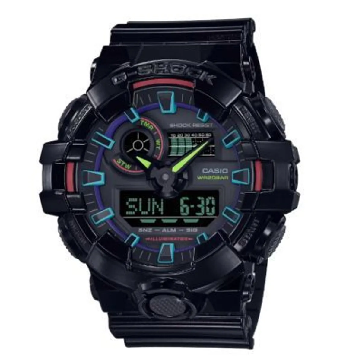 G-SHOCK - Reloj G-Shock Resina Negro GA-700RGB-1A
