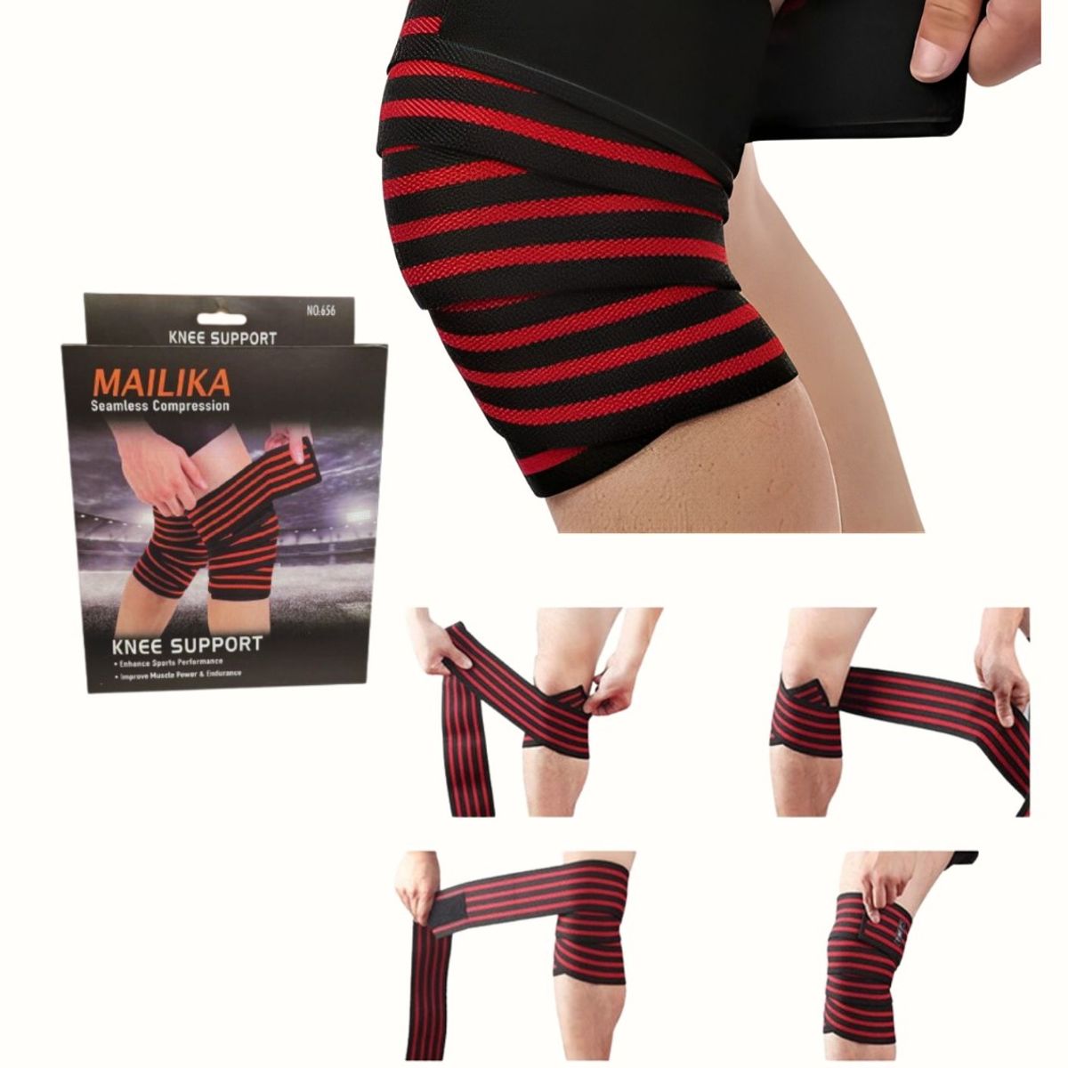 GENERICO - Rodilleras De Potencia Para Pesas Levantamieno De Pesas GYM