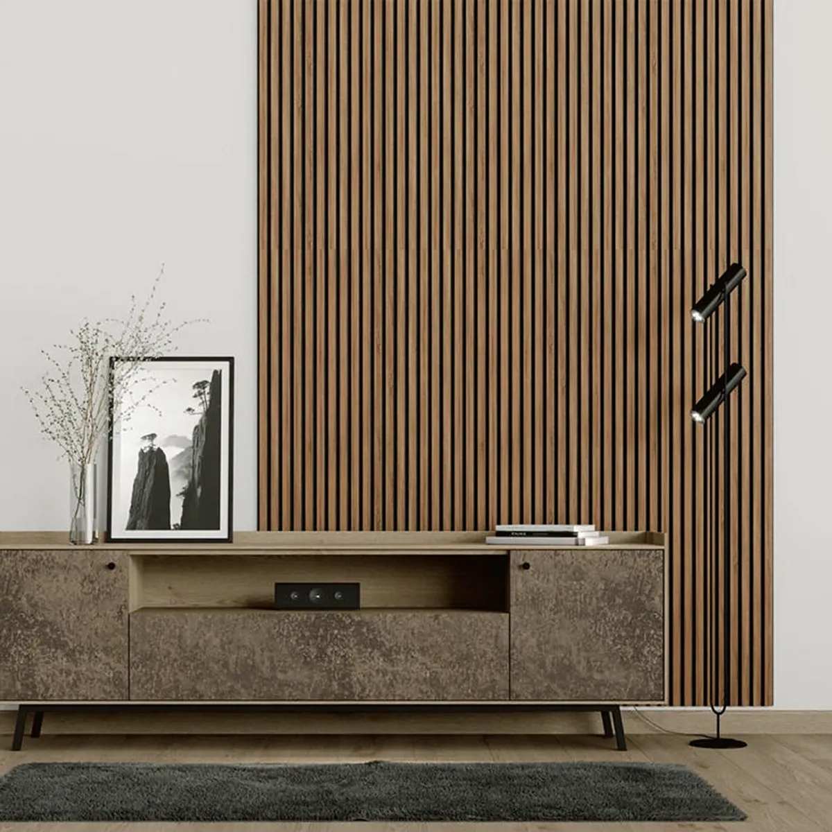 DECORPLAS - Wall Panel Wpc Por Unidad Color Coñac Para Decoracion