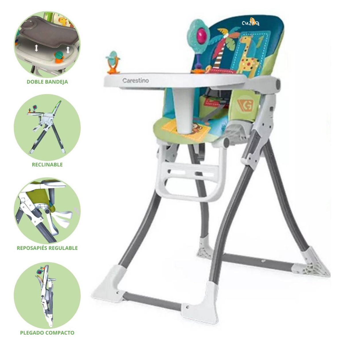 CARESTINO - Silla de Comer CARESTINO »RIO» BLUE