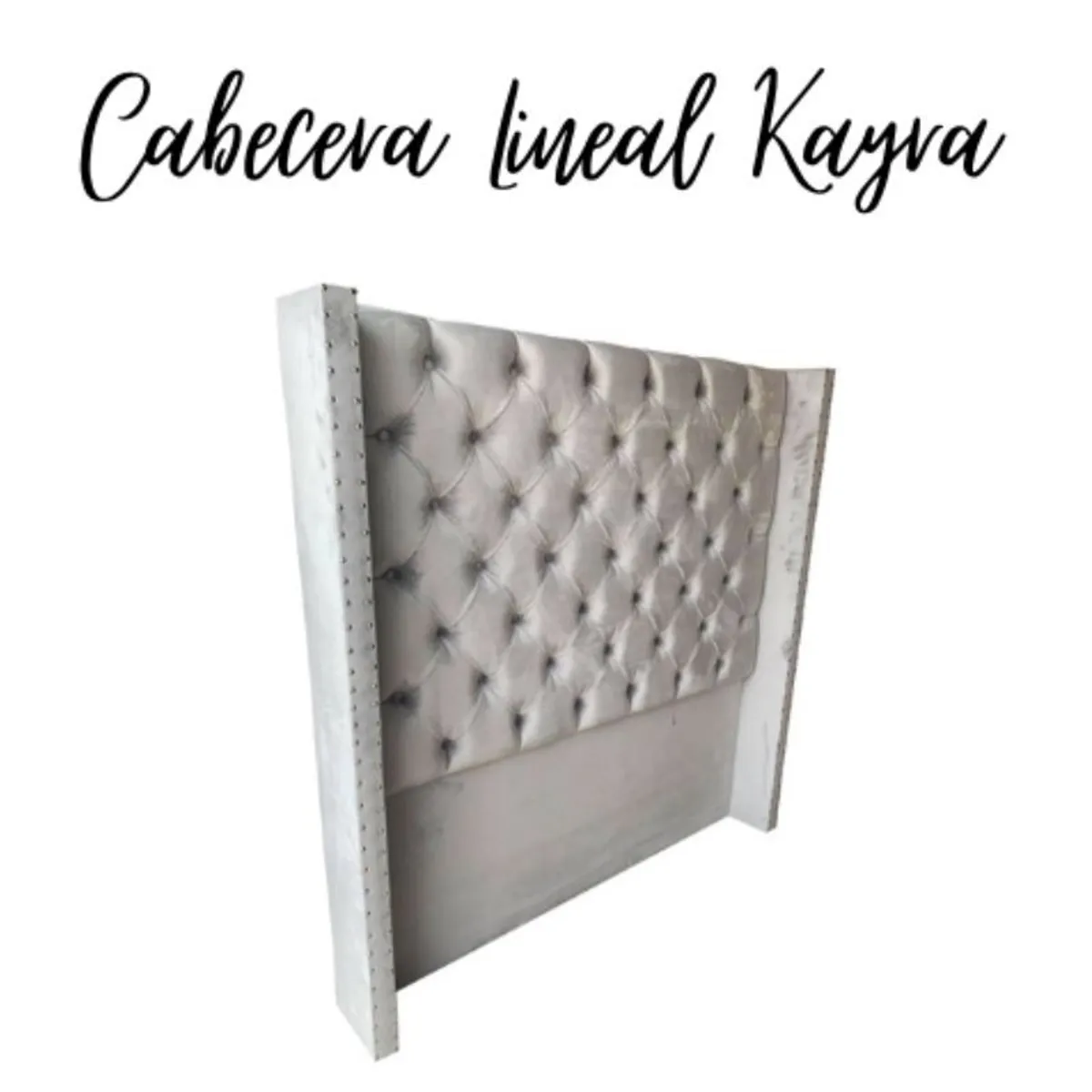 GENERICO - Cabecera Lineal Weymi 2 Plazas - Beige