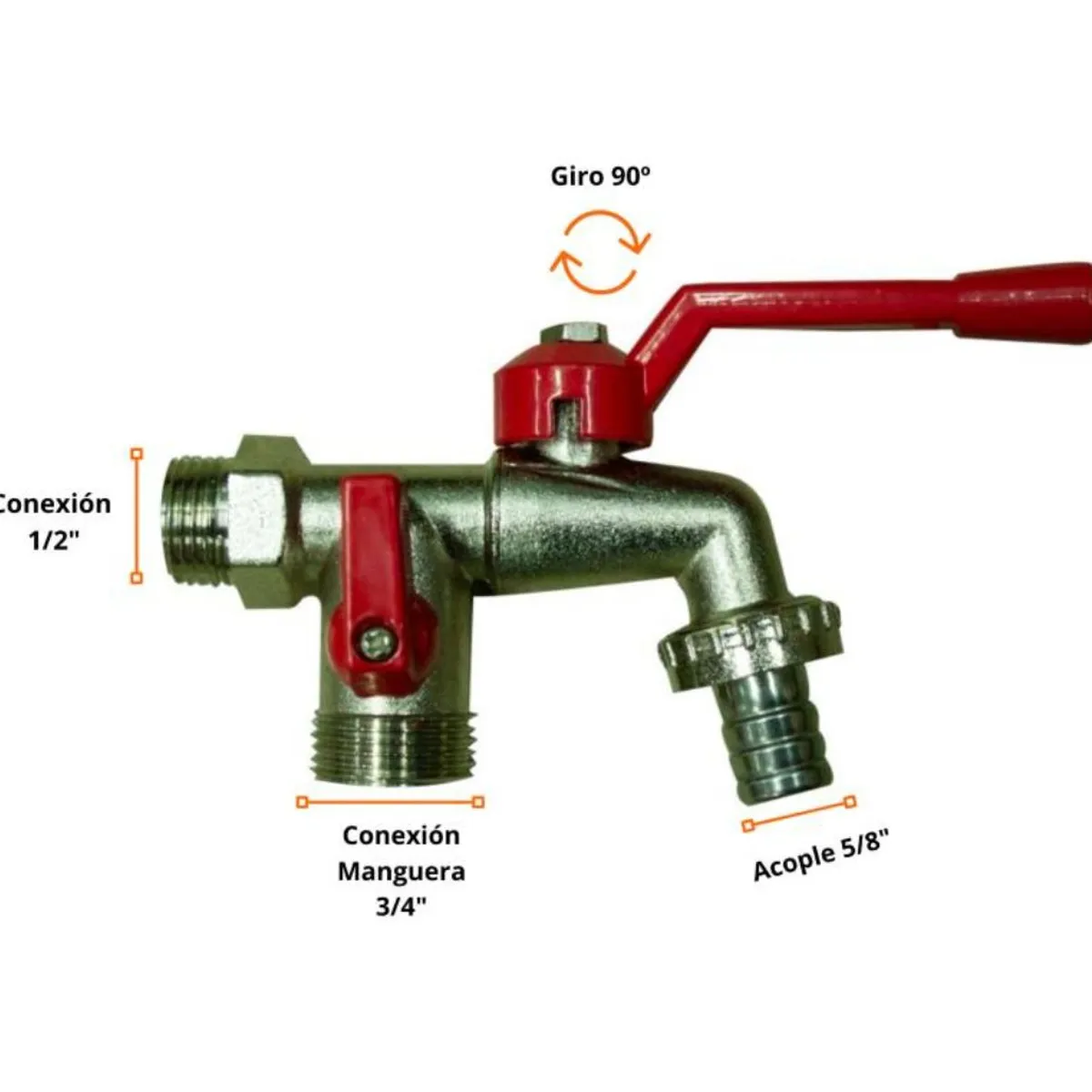 C&A - Llave Doble Para Lavandería 12