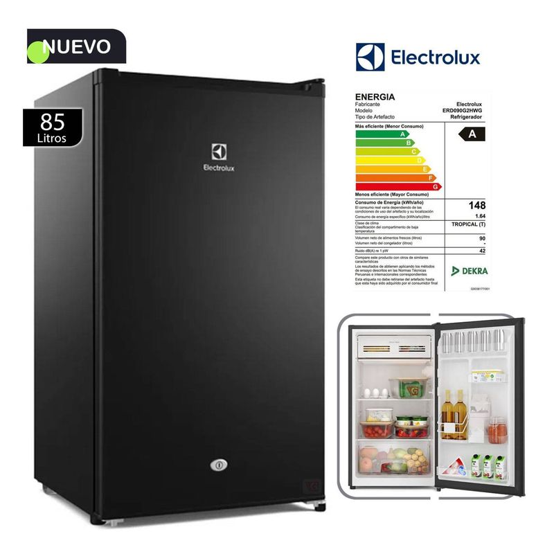 ELECTROLUX - Frigobar Electrolux Premium ERD090G2HWB - Black