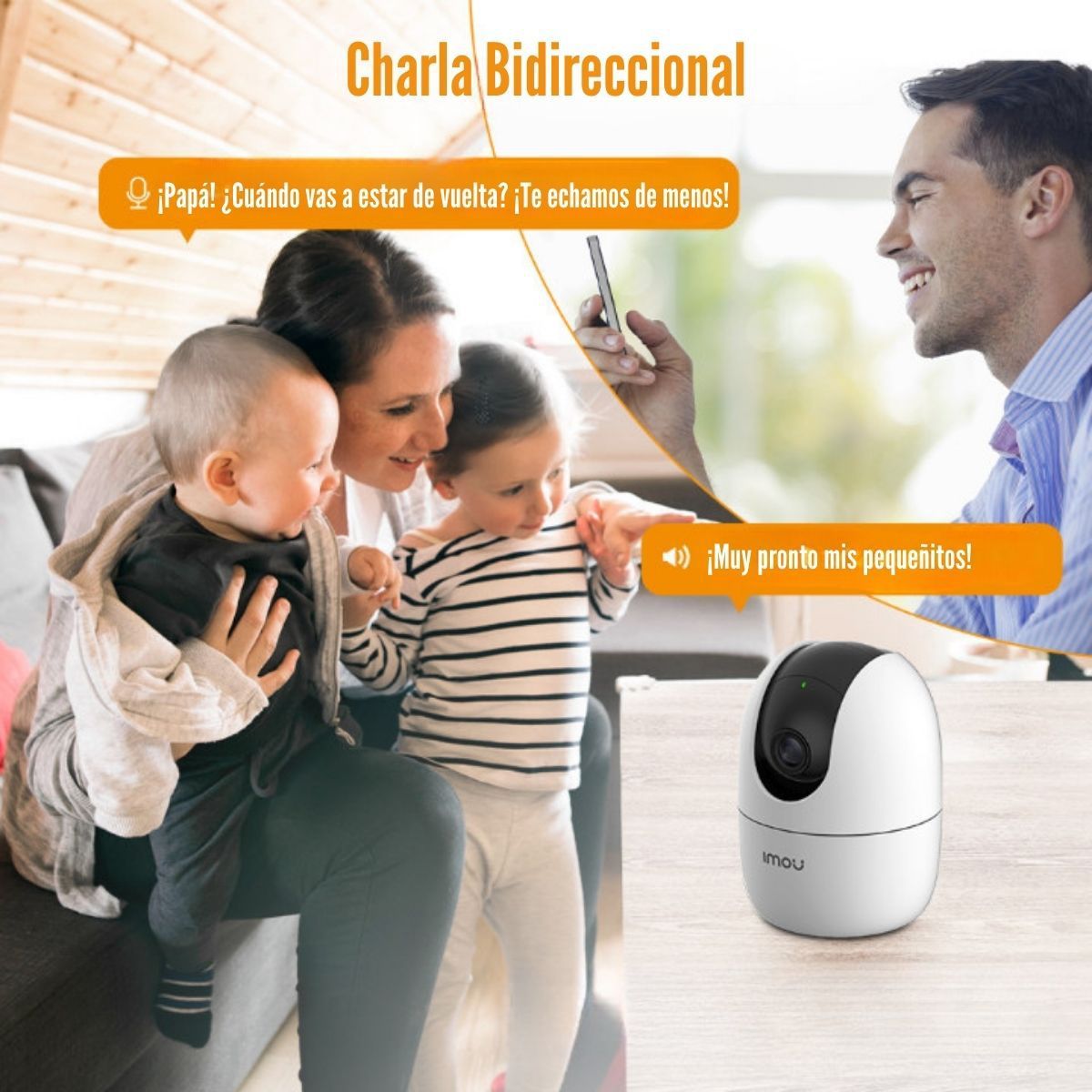 IMOU - IMOU - Cámara IP Ranger 2 4MP IPC-K2EN-4H1W 2K+ H.265 - Blanco