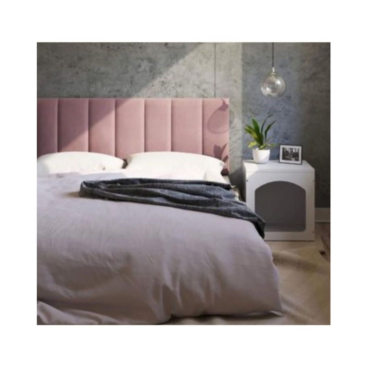 GENERICO - Cabecera Box Weymi 2 Plazas Panel - Rosa