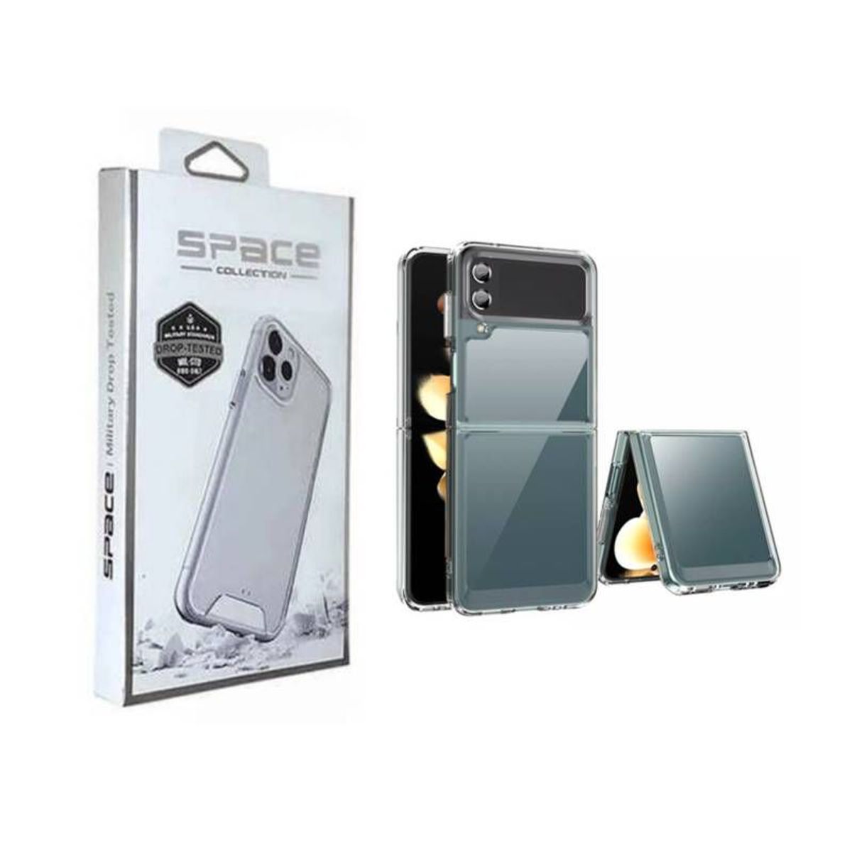 OEM - Case Space Transparente Para Samsung ZFLIP4.