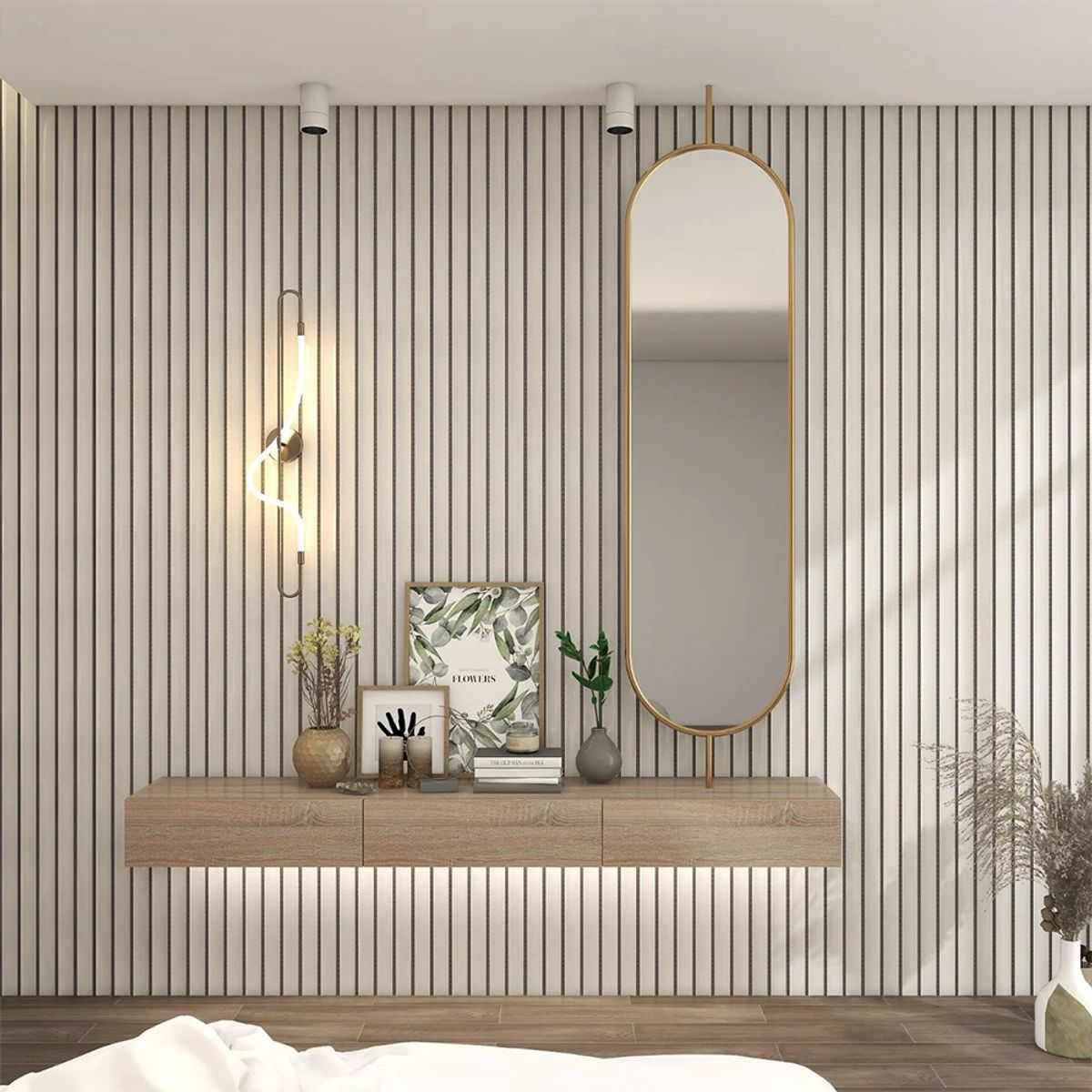 DECORPLAS - Wall Panel Wpc Por Unidad Color Seda Norte Para Decoracion