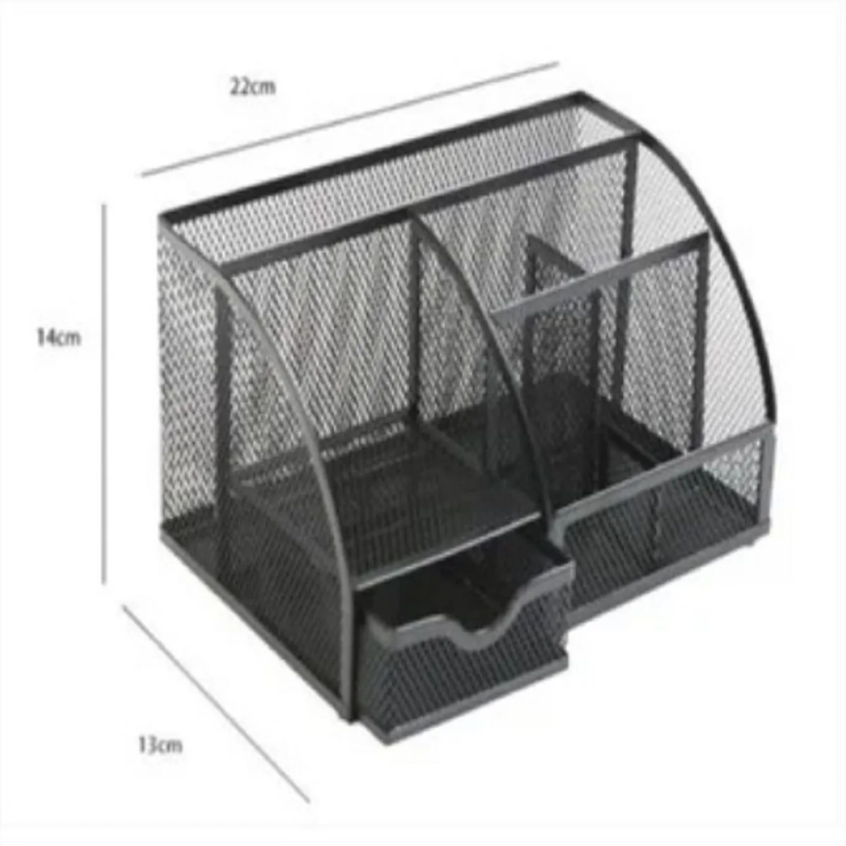 GENERICO - ORDENADOR ORGANIZADOR DE ESCRITORIO METALICO NEGRO