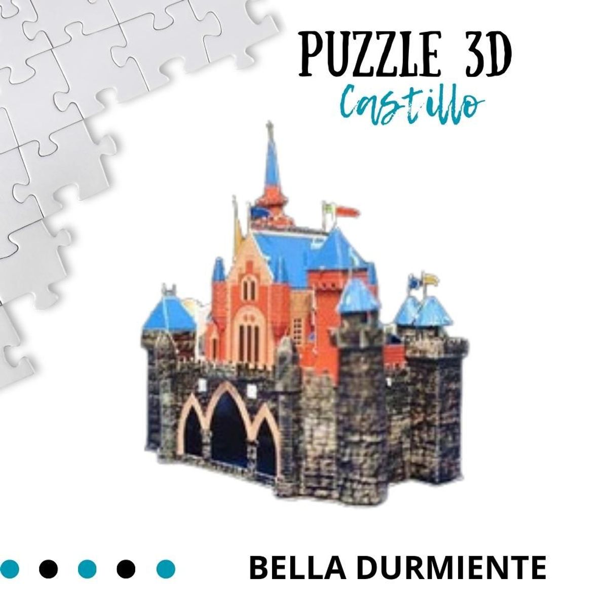 SHEEPBUSTER - Rompecabezas Armable 3D Castillo para Niños y Adultos