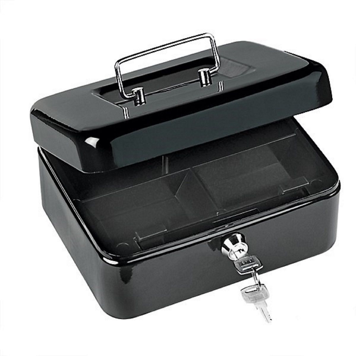 GENERICO - Caja De Valores Para Billetes Monedas Con Llave 20x16x9